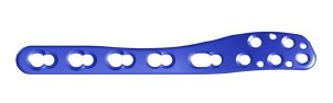 Placa LCP para peroné distal lateral de 2,7/3,5 mm, cabeza con 5 orificios