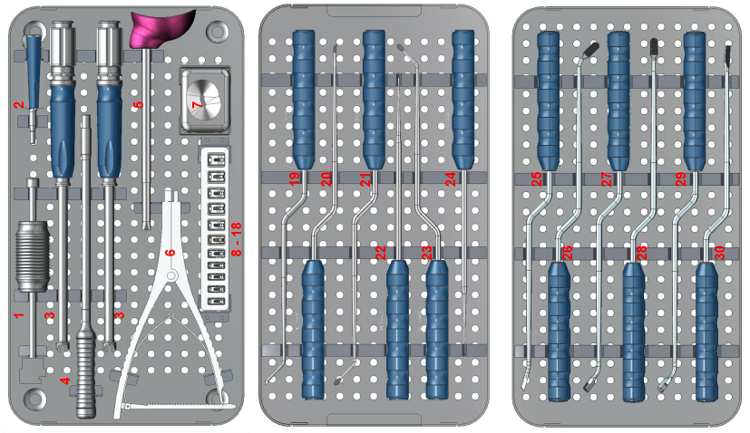 Conjunto de instrumentos de jaula PEEK TLIF (MOI MERCURY-01R)